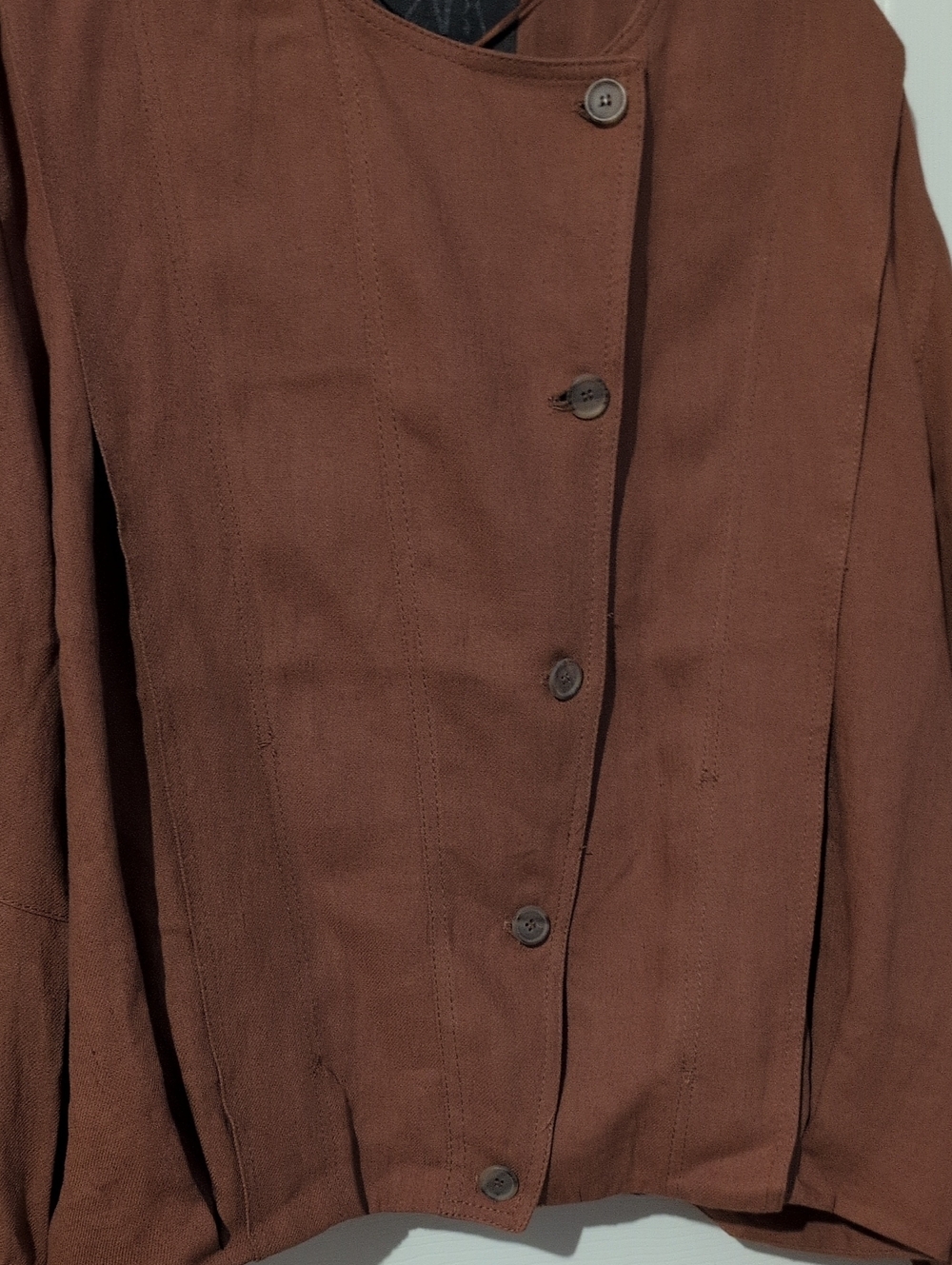 NWT ZARA Rust Button Jacket - Picture 5 of 16